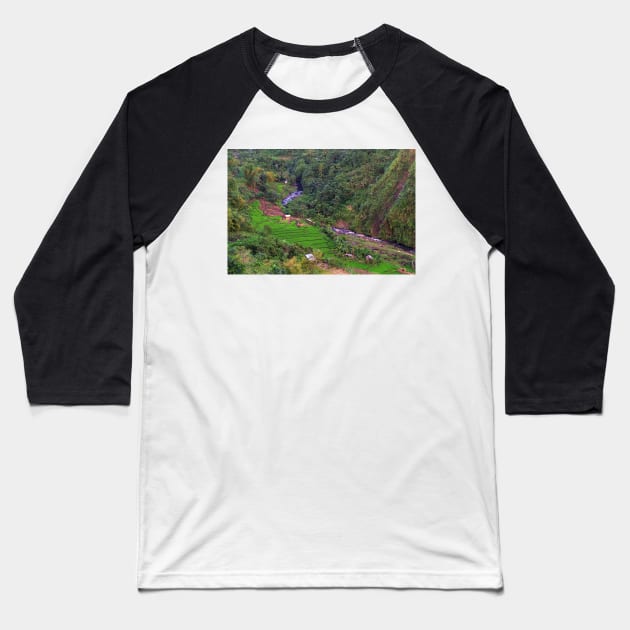 rice field in the valley Baseball T-Shirt by likbatonboot